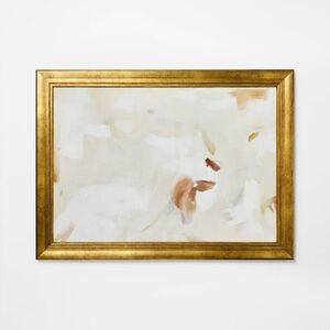 Threshold Studio McGee 28x38 Framed Abstract Wall Art Ornate Light Frame NEW